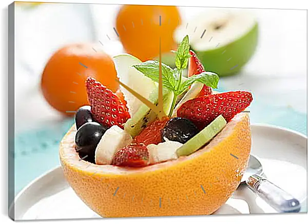 Часы картина - Фруктовый салат