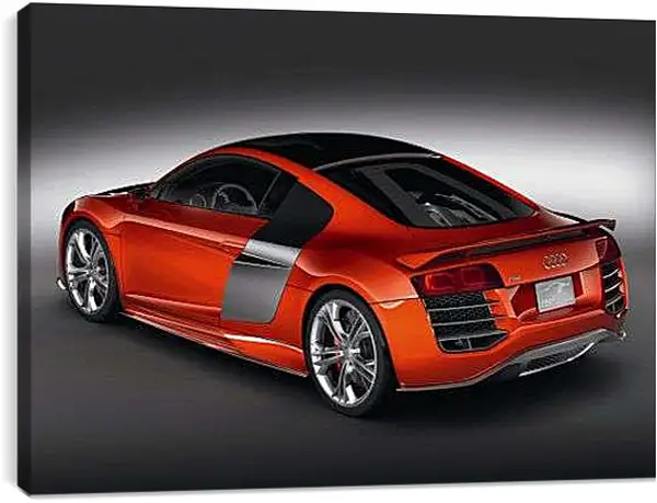 Постер на подрамнике - Красная Ауди