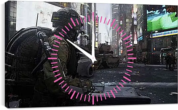 Часы картина - Call Of Duty: Advanced Warfare