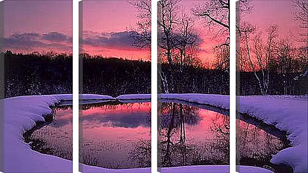 Модульная картина - Зима