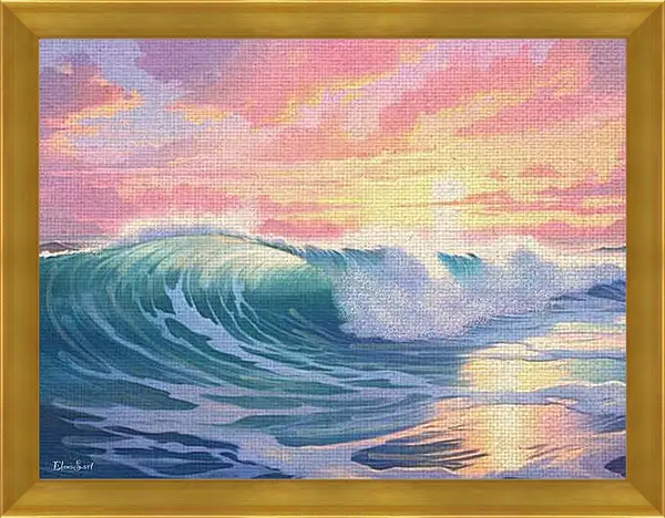Картина в раме - Wave 10
