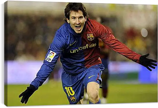 Постер на подрамнике - Месси