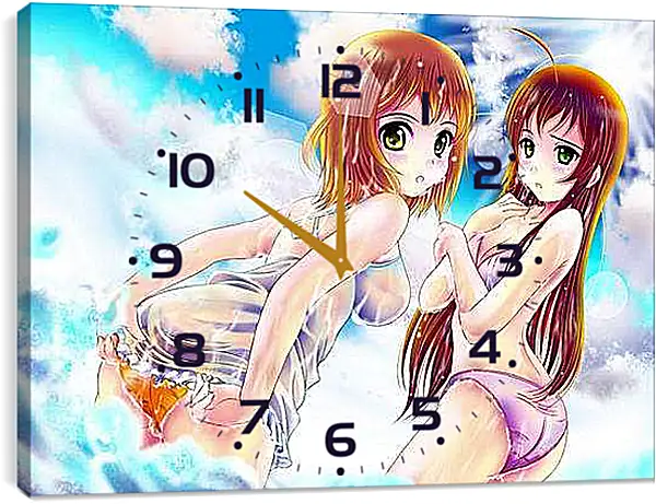 Часы картина - На пляже
