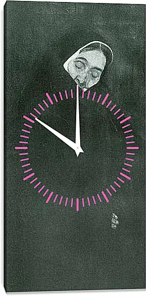 Часы картина - Alte Frau. Густав Климт