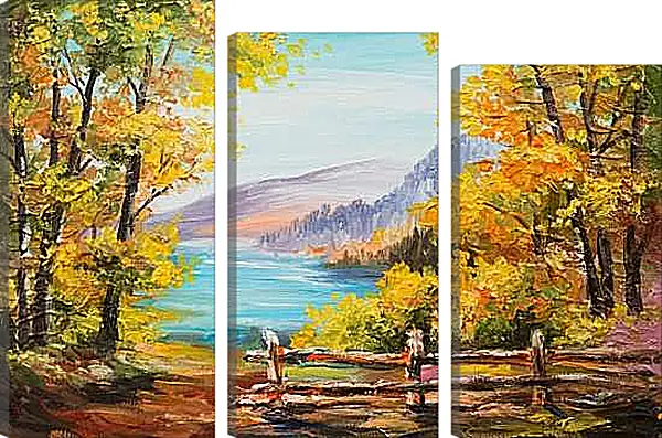 Модульная картина - Осень во всей красе