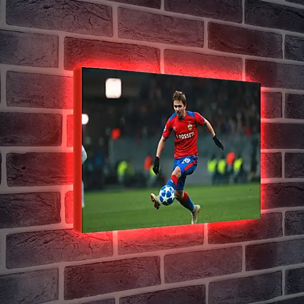Лайтбокс световая панель - Иван Обляков. ФК ЦСКА Москва. FC CSKA Moscow