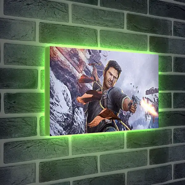 Лайтбокс световая панель - uncharted 2, among thieves, nathan drake