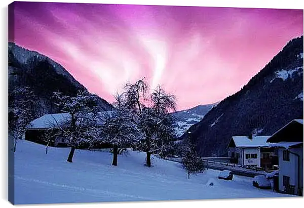 Постер на подрамнике - Зима