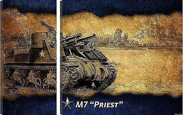 Модульная картина - World Of Tanks