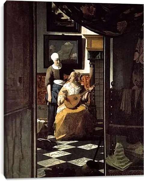 Постер на подрамнике - Love-litter. Ян (Йоханнес) Вермеер