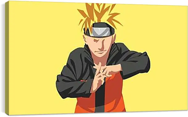 Постер на подрамнике - Naruto Uzumaki minimal-art