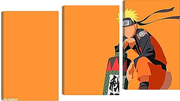 Модульная картина - Наруто минимализм