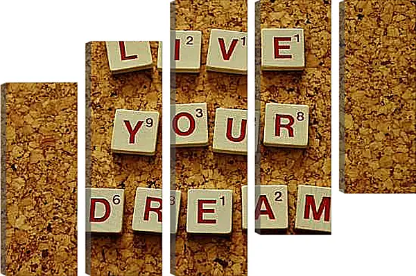 Модульная картина - Живи своей мечтой