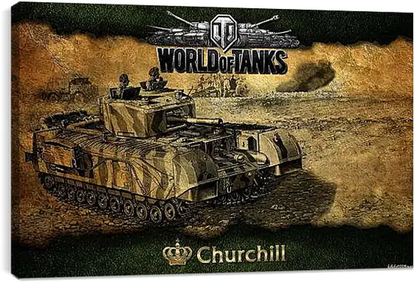 Постер на подрамнике - World Of Tanks