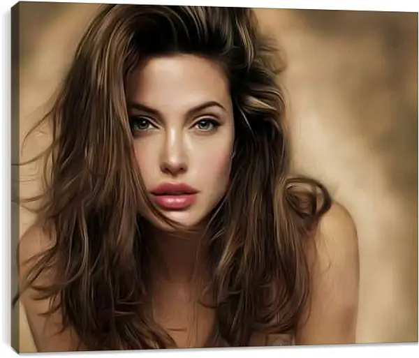 Постер на подрамнике - Angelina Jolie - Анджелина Джоли