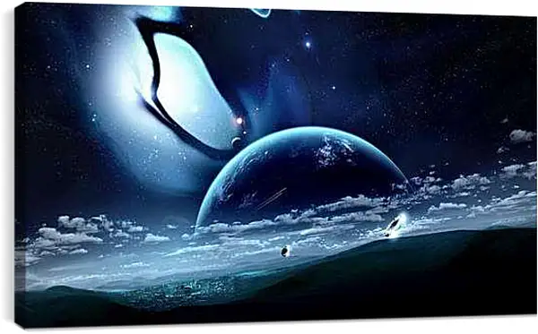 Постер на подрамнике - Планеты будущего