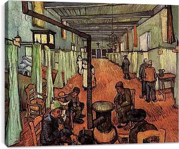 Постер на подрамнике - Ward in the Hospital in Arles. Винсент Ван Гог