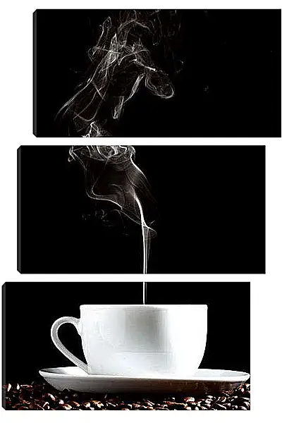 Модульная картина - Кофейный запах. Утренний аромат.