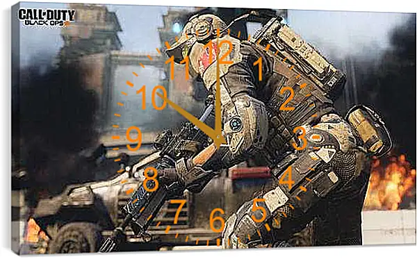Часы картина - Call Of Duty: Black Ops III