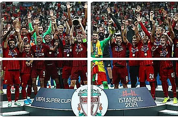Модульная картина - Победа в суперкубке. Ливерпуль. Liverpool