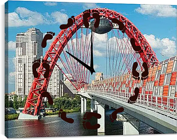 Часы картина - Живописный мост