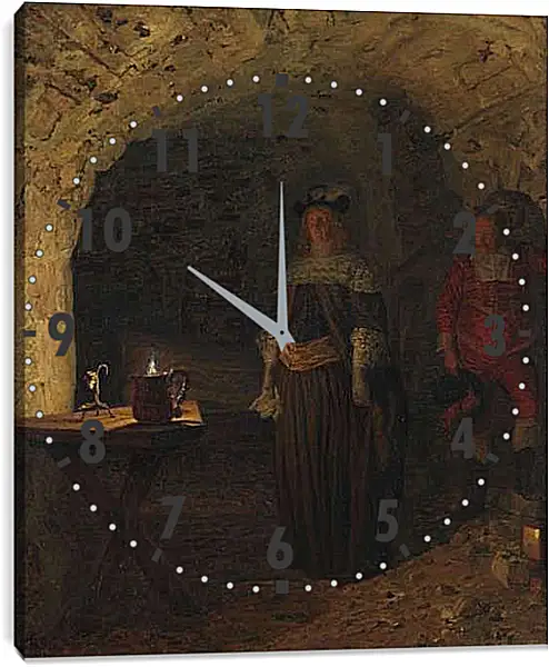 Часы картина - Painting. Педер Хенрик Кристиан Сартман