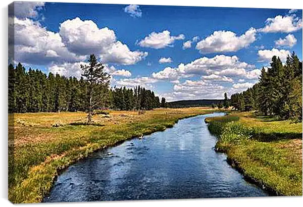 Постер на подрамнике - Река