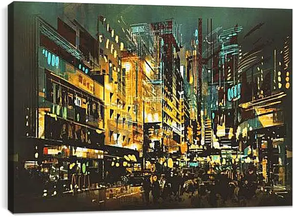 Постер на подрамнике - ART город