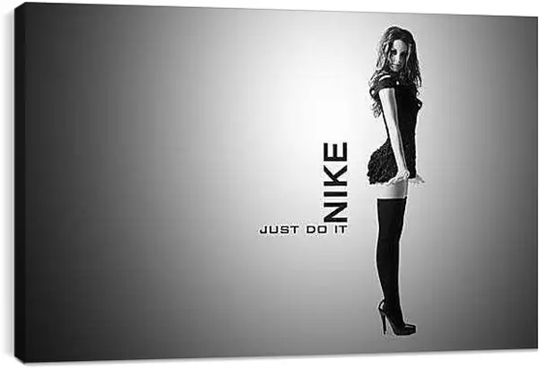 Постер на подрамнике - Девушка. Nike