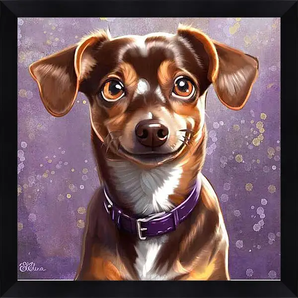Картина в раме - Dog 15