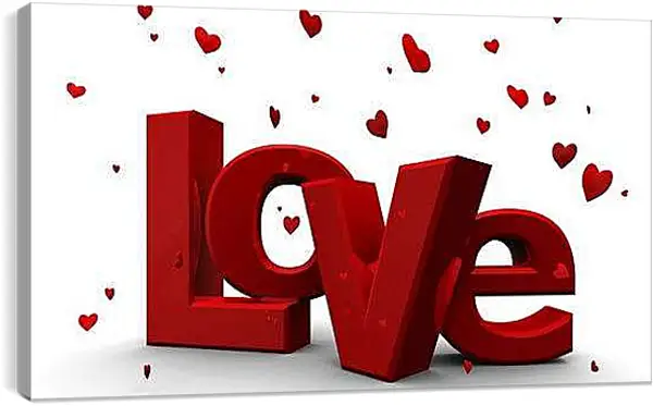 Постер на подрамнике - Любовь