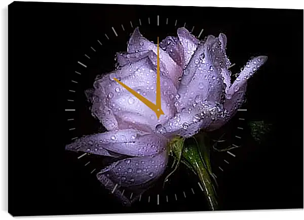 Часы картина - Роза