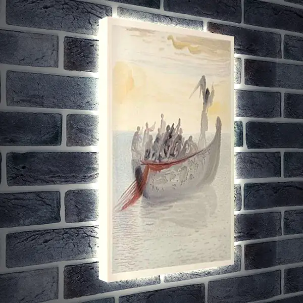 Лайтбокс световая панель - Небесный лоцман. Иллюстрации к "Божественной комедии". Сальвадор Дали