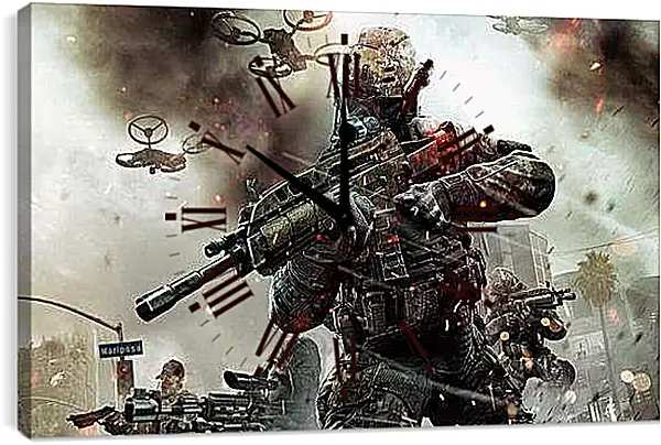 Часы картина - Call Of Duty: Black Ops II