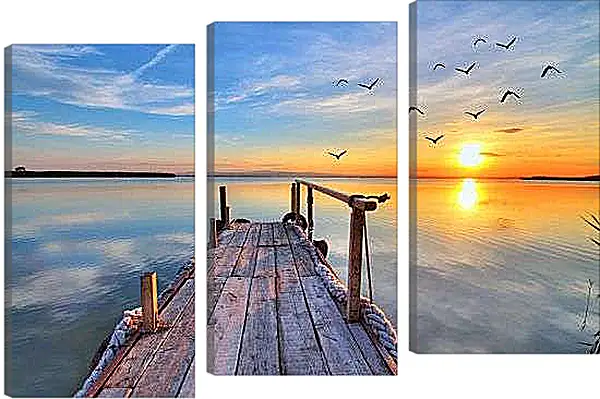 Модульная картина - Пристань