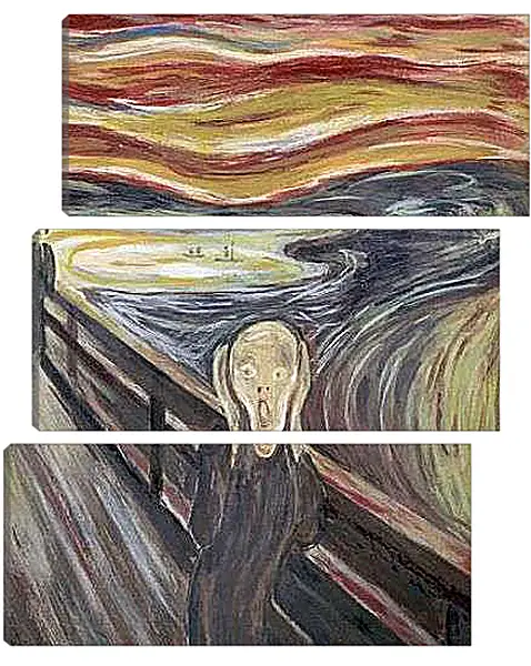 Модульная картина - the scream. Эдвард Мунк