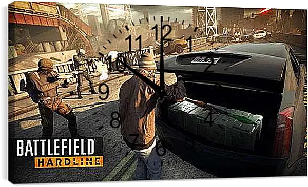 Часы картина - Battlefield: Hardline