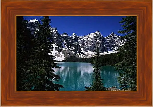 Картина в раме - Озера Канады