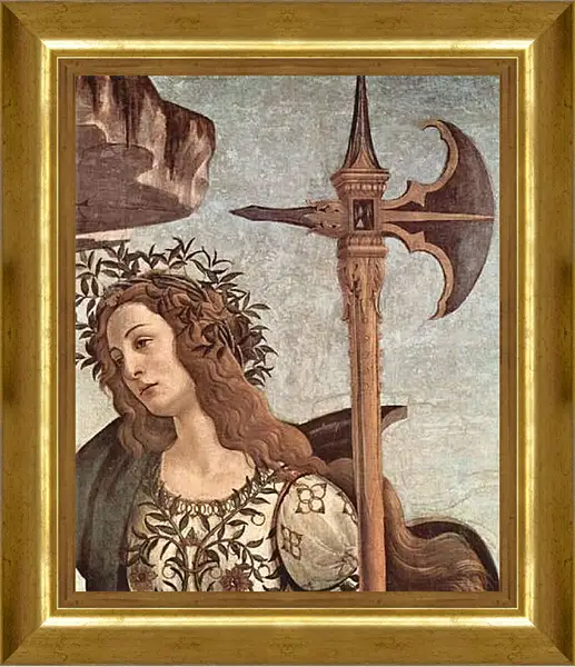 Картина в раме - Minerva and the Centaur (detail) Сандро Боттичелли