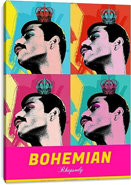 Постер на подрамнике - Богемская Рапсодия Энди Уорхол