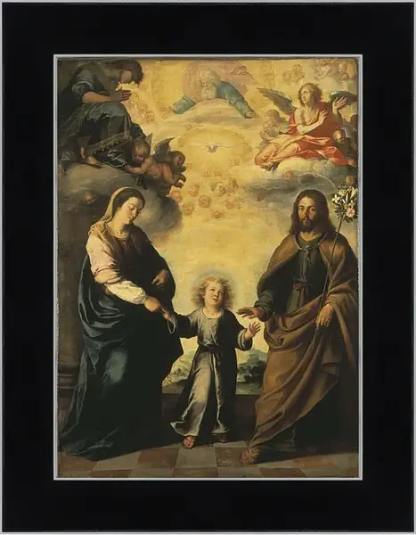 Картина в раме - Возвращение Святого Семейства из Египта. Бартоломе Эстебан Мурильо