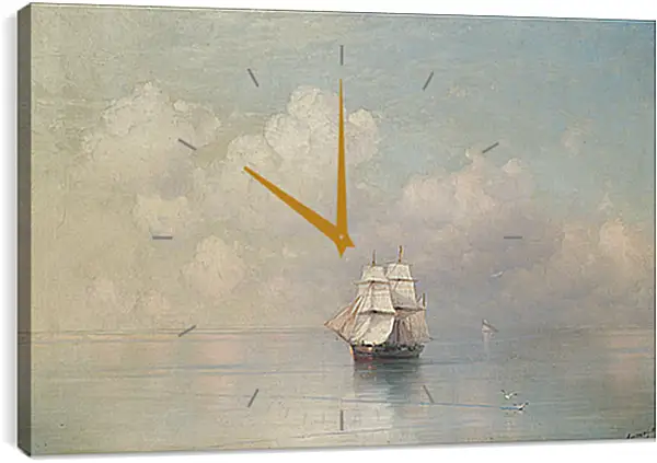 Часы картина - Штиль. Иван Айвазовский