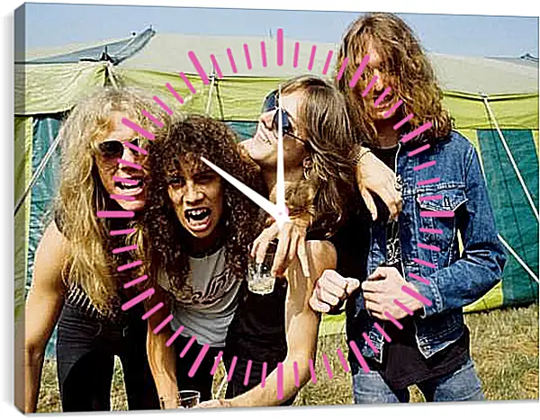 Часы картина - Металлика. Metallica