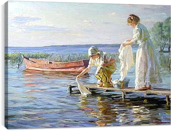 Постер на подрамнике - Стирка