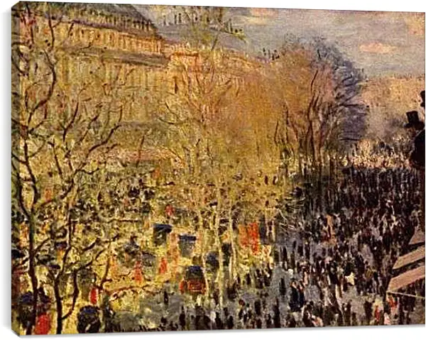 Постер на подрамнике - Boulevard des Capucines, Paris. Клод Моне