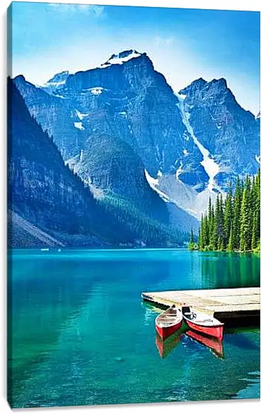 Постер на подрамнике - Две лодки