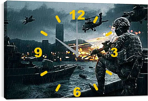 Часы картина - Battlefield 4