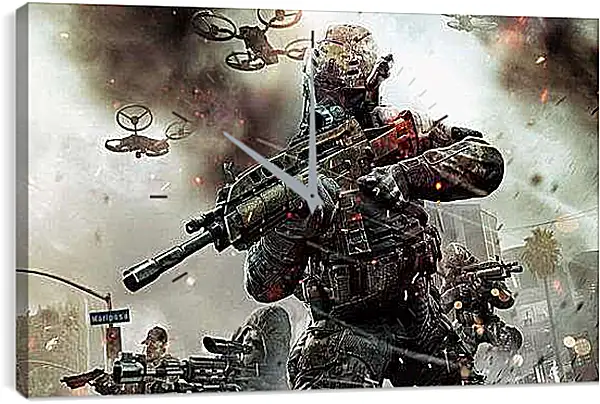 Часы картина - Call Of Duty: Black Ops II
