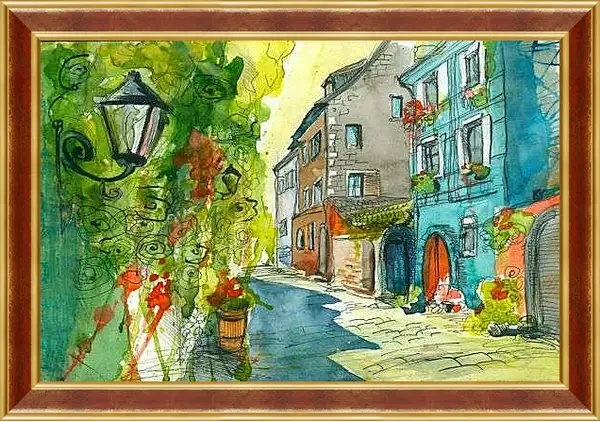 Картина в раме - Фонарь