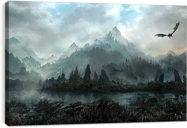 Постер на подрамнике - The Elder Scrolls V: Skyrim
